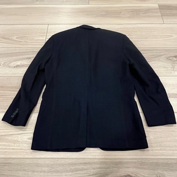 Vintage Tessuto Ermenegildo Zegna Navy Silk, Wool, Cashmere Blazer Jacket M? - Picture 8 of 8